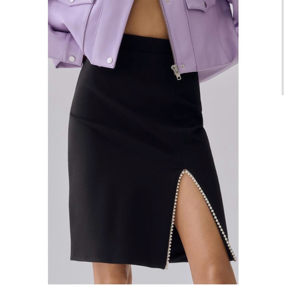 4Sienna Anthropologie Pearl Slit Skirt NWT Size 1X